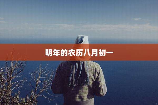 明年的农历八月初一
