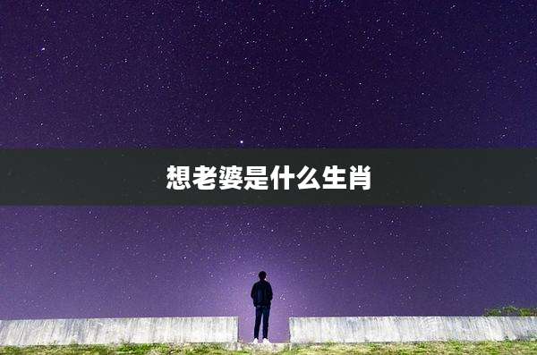 想老婆是什么生肖