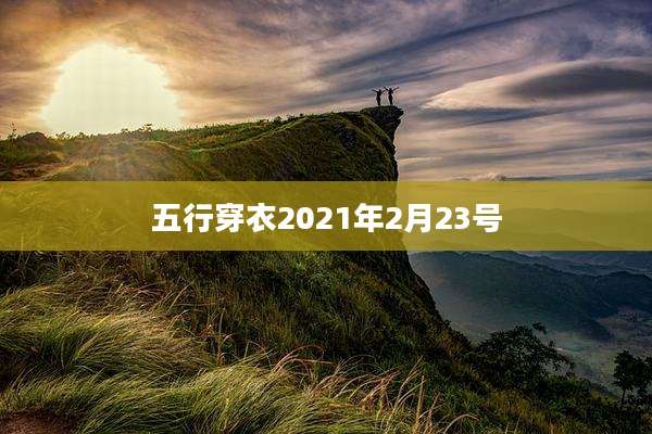 五行穿衣2021年2月23号