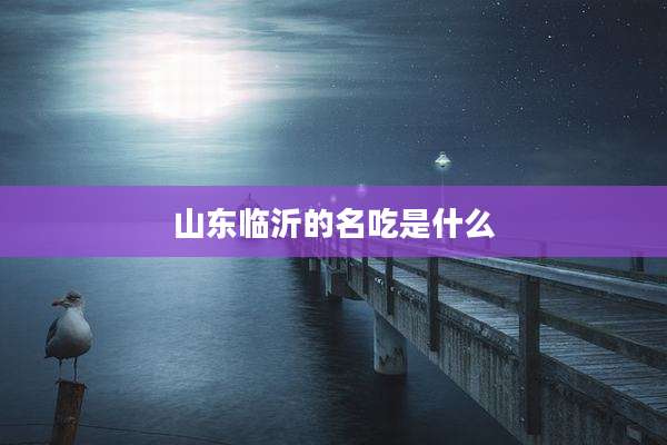山东临沂的名吃是什么