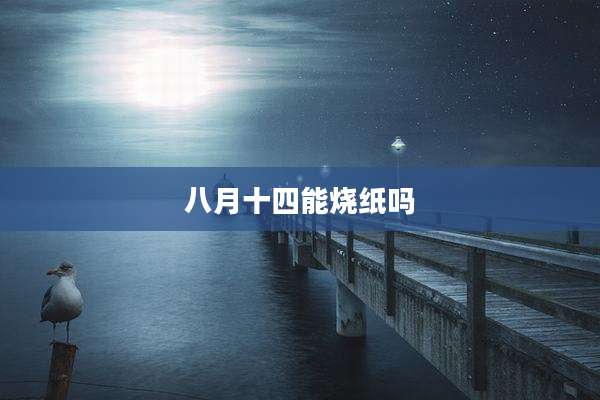 八月十四能烧纸吗