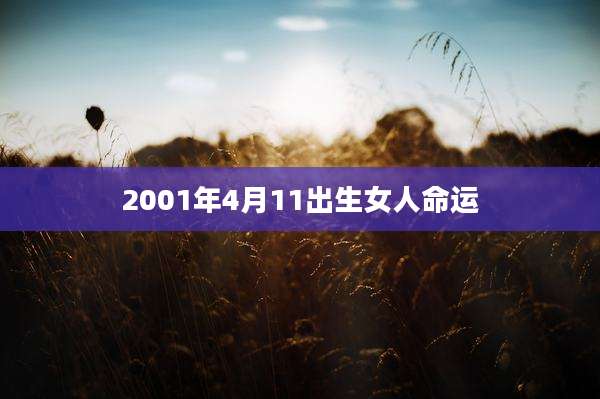 2001年4月11出生女人命运