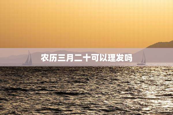 农历三月二十可以理发吗