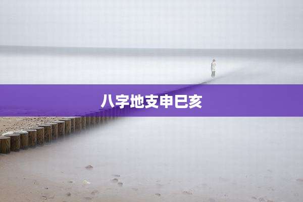 八字地支申巳亥