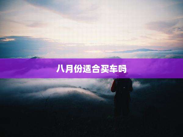 八月份适合买车吗