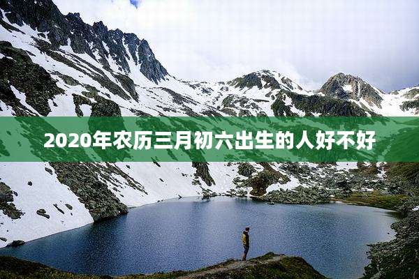 2020年农历三月初六出生的人好不好