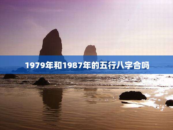 1979年和1987年的五行八字合吗