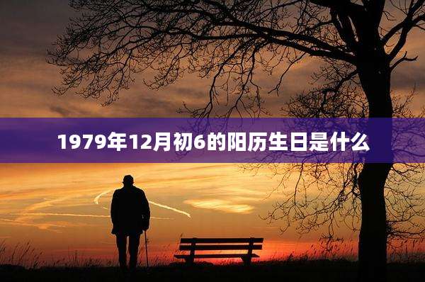 1979年12月初6的阳历生日是什么