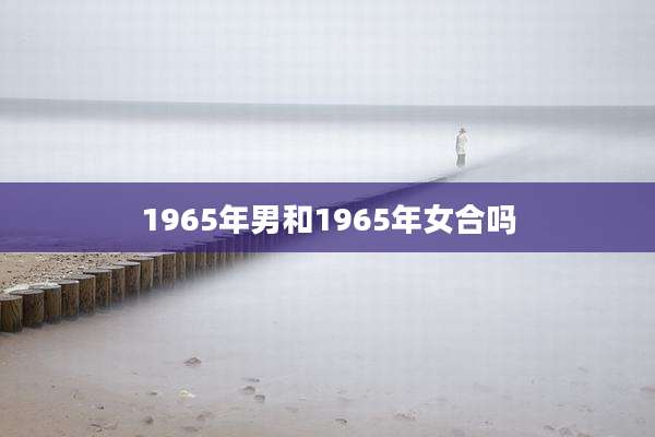 1965年男和1965年女合吗