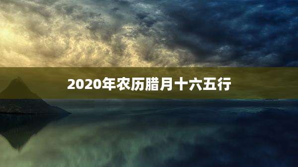 2020年农历腊月十六五行