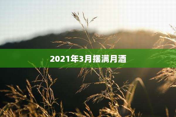 2021年3月摆满月酒