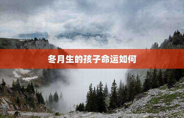 冬月生的孩子命运如何