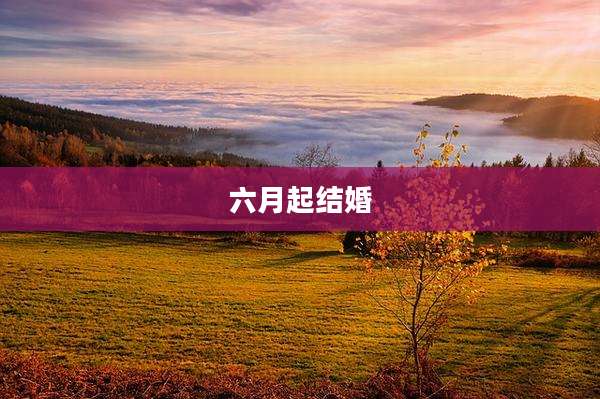 六月起结婚