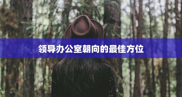 领导办公室朝向的最佳方位