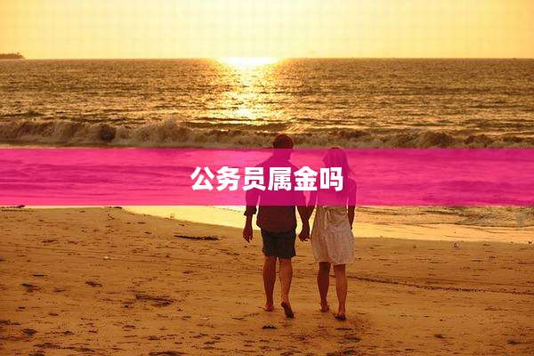 公务员属金吗
