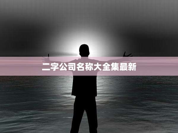 二字公司名称大全集最新