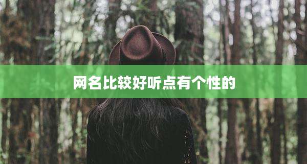 网名比较好听点有个性的