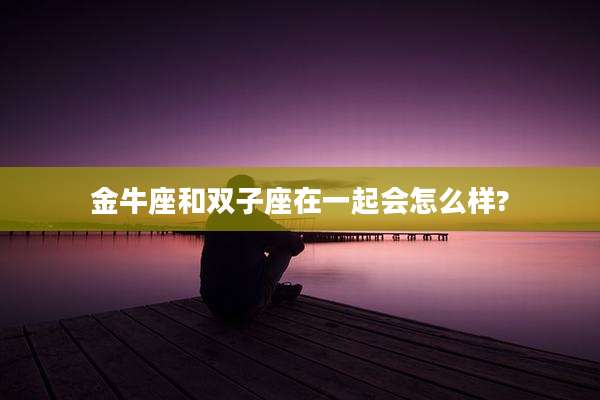 金牛座和双子座在一起会怎么样?