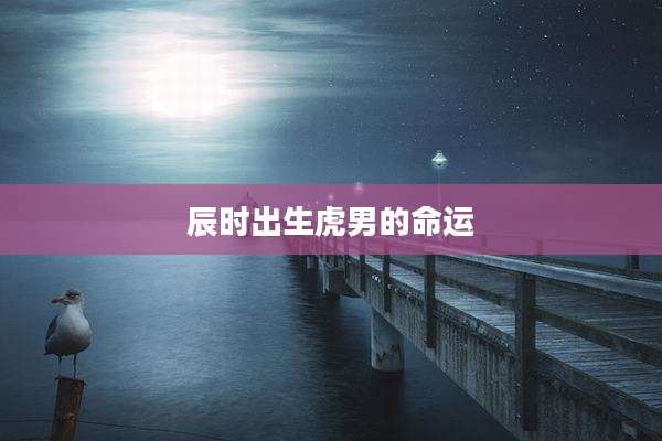 辰时出生虎男的命运