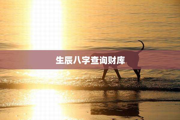 生辰八字查询财库