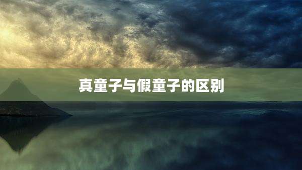 真童子与假童子的区别