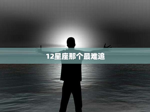 12星座那个最难追