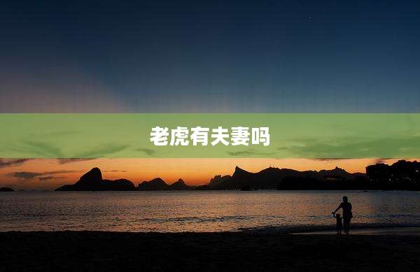 老虎有夫妻吗