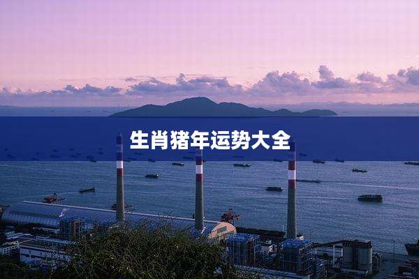 生肖猪年运势大全