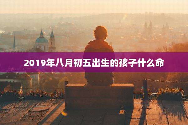 2019年八月初五出生的孩子什么命