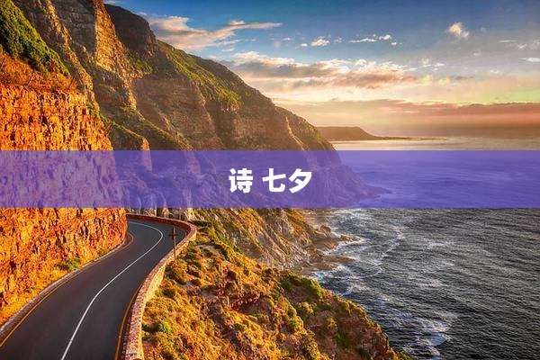 诗 七夕