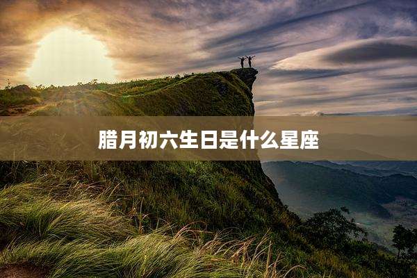 腊月初六生日是什么星座