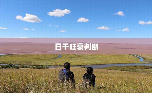 日干旺衰判断