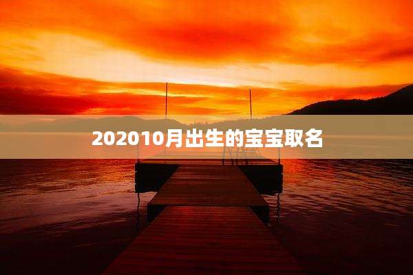 202010月出生的宝宝取名