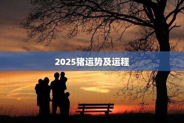 2025猪运势及运程