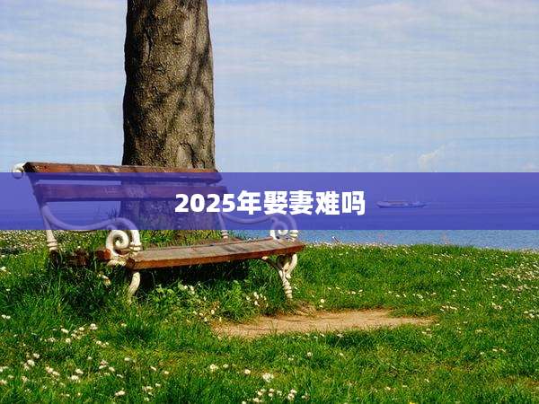 2025年娶妻难吗