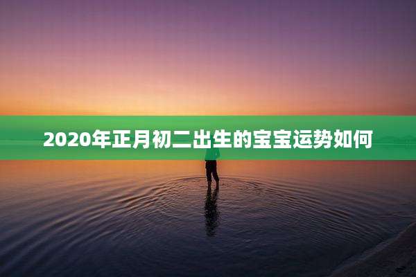 2020年正月初二出生的宝宝运势如何