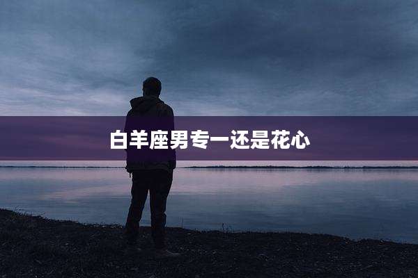 白羊座男专一还是花心