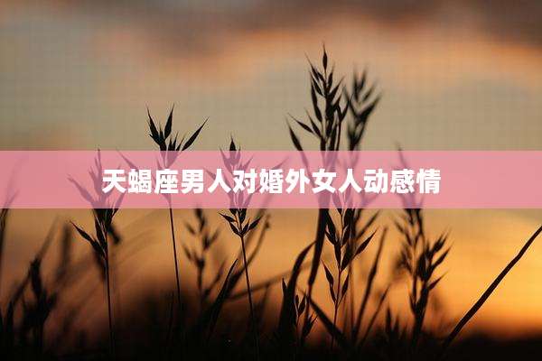 天蝎座男人对婚外女人动感情