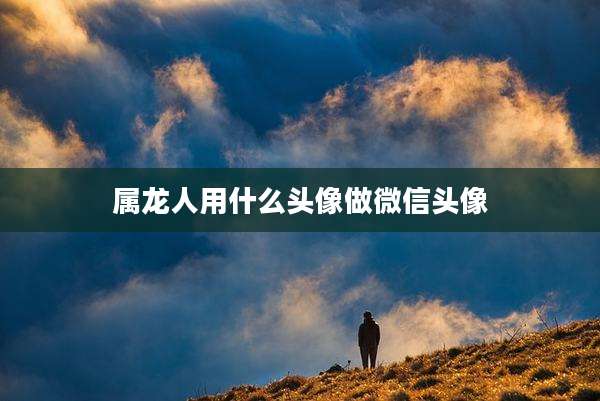 属龙人用什么头像做微信头像