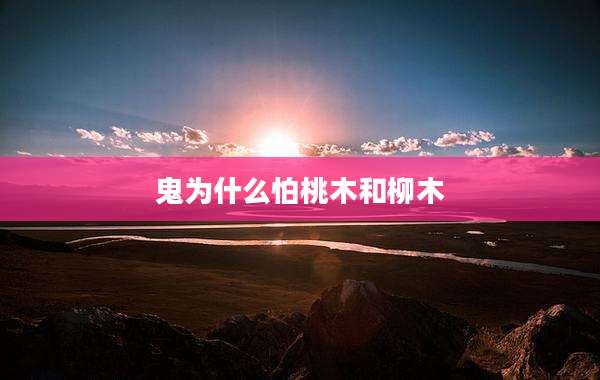 鬼为什么怕桃木和柳木