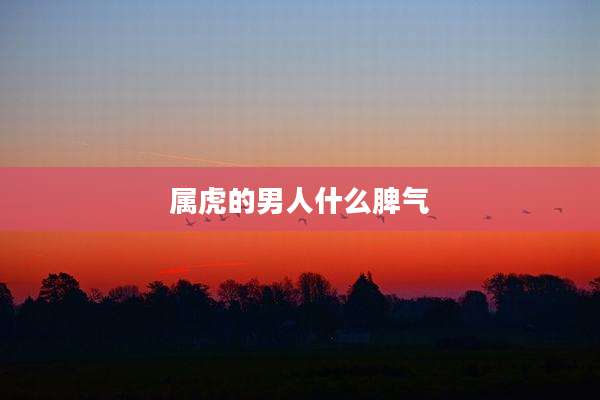 属虎的男人什么脾气