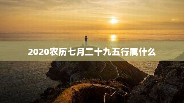 2020农历七月二十九五行属什么