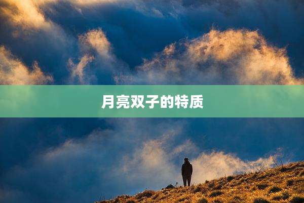 月亮双子的特质