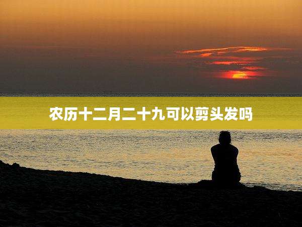 农历十二月二十九可以剪头发吗