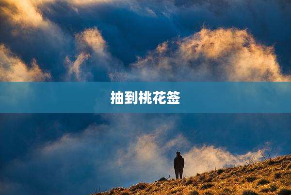 抽到桃花签