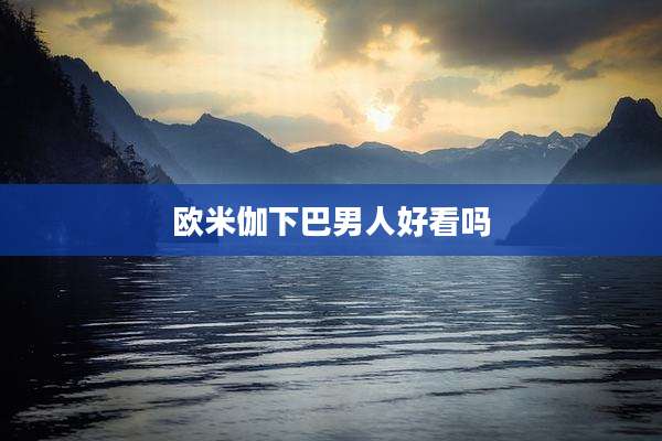欧米伽下巴男人好看吗
