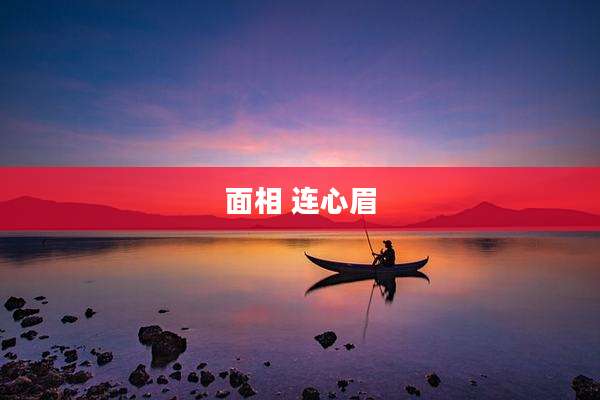 面相 连心眉