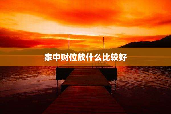 家中财位放什么比较好