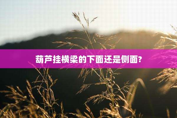 葫芦挂横梁的下面还是侧面?