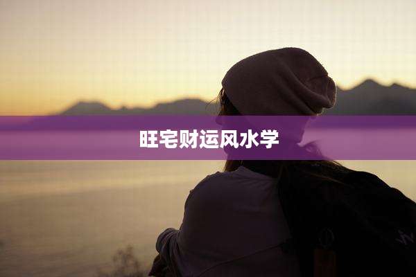 旺宅财运风水学